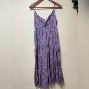 JoFlower Beckley Spaghetti Strap Tiered Dress Sweet Lavender Medium NWT